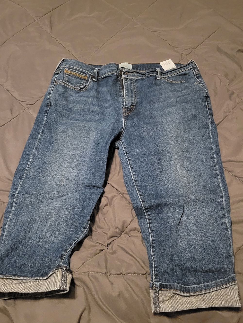 Levi's Blue Denim Capris